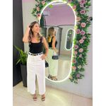 CROPPED ALÇA FURINHO PRETO