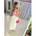 CROPPED ALÇA FURINHO ROSA