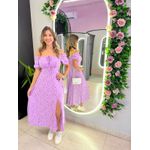 VESTIDO MIDI VIOLETA LAVANDA