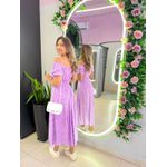 VESTIDO MIDI VIOLETA LAVANDA