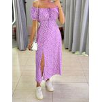 VESTIDO MIDI VIOLETA LAVANDA