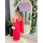 VESTIDO LONGUETE NATY VERMELHO
