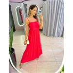 VESTIDO LONGUETE NATY VERMELHO