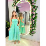 VESTIDO MIDI MILENE VERDE LISO