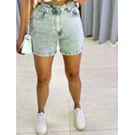 SHORT JEANS ESTONADO CINZA