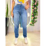 CALÇA MOM BARRA JEANS