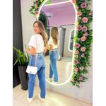 CALÇA MOM BARRA JEANS