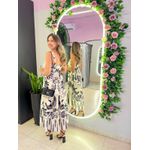VESTIDO MIDI AJUSTE BUSTO OFF/PRETO
