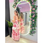 VESTIDO MIDI AJUSTE BUSTO OFF/VERMELHO