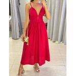 VESTIDO MIDI KARLA VERMELHO