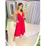 VESTIDO MIDI KARLA VERMELHO