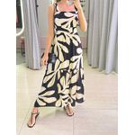 VESTIDO MIDI KATIA PRETO/NUDE