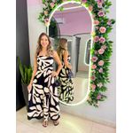 VESTIDO MIDI KATIA PRETO/NUDE