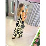 VESTIDO MIDI KATIA PRETO/NUDE