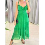 VESTIDO MIDI MIRELA VERDE BANDEIRA