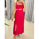 VESTIDO MIDI PAOLA VERMELHO