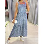 VESTIDO MIDI KATIA AZUL FLORIDO