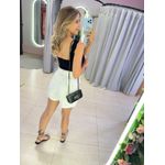 CROPPED FAIXA ALÇA TRICOT MODAL PRETO