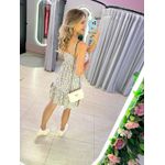 VESTIDO CURTO LIZ OFF/ AZUL