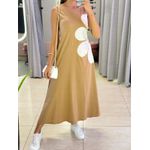 VESTIDO MIDI FLOR AMARRAÇÃO NUDE