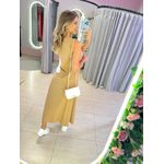VESTIDO MIDI FLOR AMARRAÇÃO NUDE