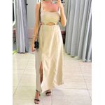VESTIDO MIDI PAOLA NUDE