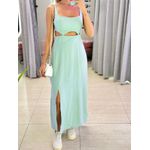 VESTIDO MIDI PAOLA VERDE CLARO