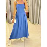 VESTIDO MIDI PATRICIA AZUL ESCURO