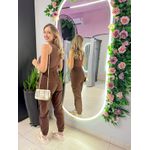 BLUSA CANELADA NADADORA MARROM