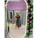 VESTIDO PLUS SIZE VIOLETA MIDI PRETO