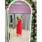 VESTIDO PLUS SIZE VIOLETA MIDI VERMELHO