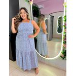 VESTIDO MIDI KATIA AZUL FLORIDO