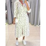 VESTIDO MIDI FLORA POA BRANCO
