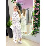 VESTIDO MIDI FLORA POA BRANCO