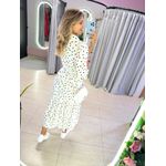 VESTIDO MIDI FLORA POA BRANCO