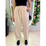 CALÇA CARGO ELASTICO NUDE
