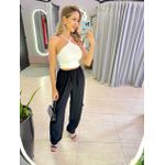 CALÇA CARGO ELASTICO PRETO