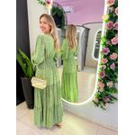 VESTIDO MANGA LONGA VALENTINA VERDE