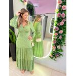 VESTIDO MANGA LONGA VALENTINA VERDE