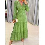 VESTIDO MANGA LONGA VALENTINA VERDE