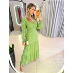 VESTIDO MANGA LONGA VALENTINA VERDE