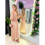 VESTIDO MIDI VIOLETA MARROM