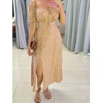 VESTIDO MIDI VIOLETA MARROM