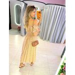 VESTIDO MIDI VIOLETA MARROM