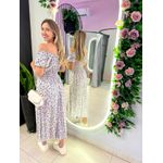 VESTIDO MIDI VIOLETA OFF/ AZUL