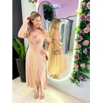 VESTIDO MIDI VIOLETA MARROM