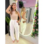 CALÇA CARGO ELASTICO BRANCO