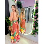 VESTIDO LONGO ALICE MARROM