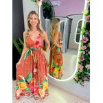 VESTIDO LONGO ALICE MARROM