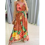 VESTIDO LONGO ALICE MARROM